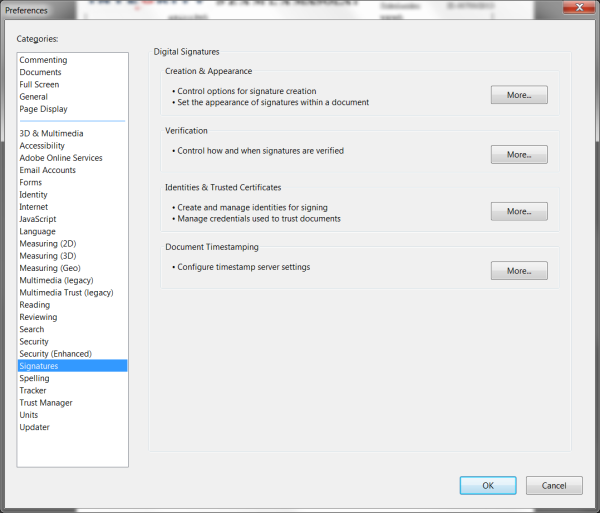 Adobe Reader Preferences